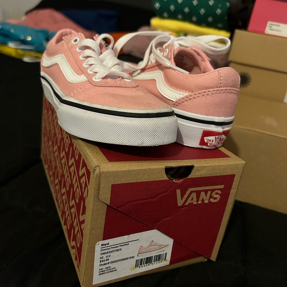 Vans /Canvas Powder Pink /White Toddler 11.5c